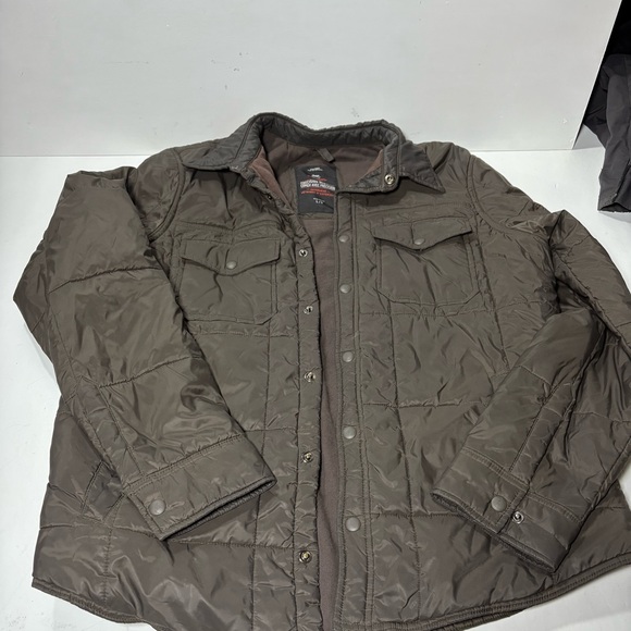 GAP Other - GAP Men's Brown Quilted Shirt Jacket